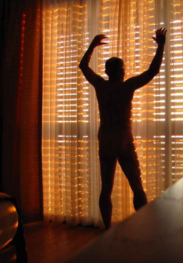 Männliche Silhouette