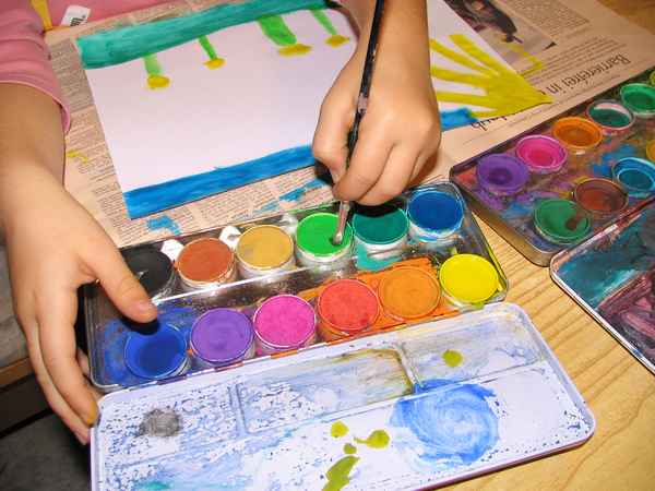 Malen mit Wasserfarben