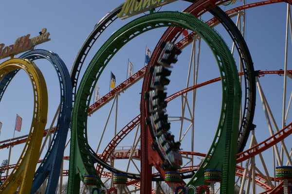 Achterbahn auf dem Hamburger Dom