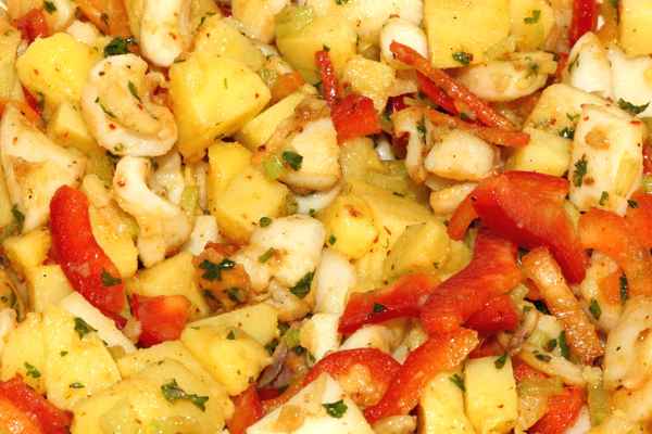 Kalamar Kartoffel Paprika