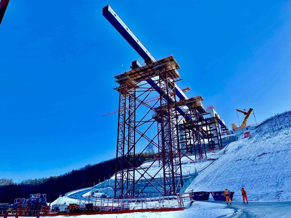 Brückenbau bei Horb am Neckar