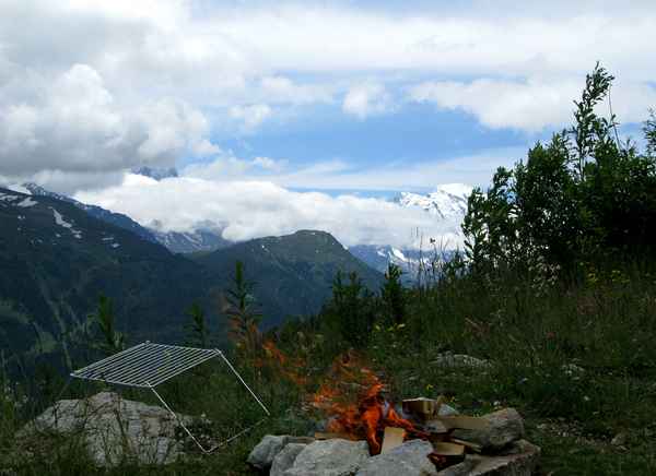 Grillen vor imposanter Kulisse