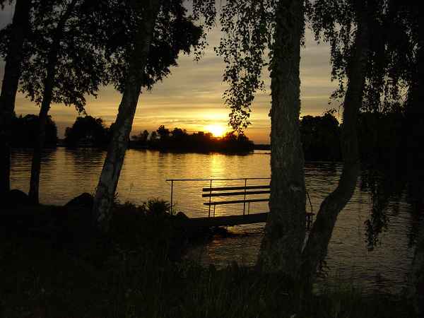 Sonnenuntergang in Schweden
