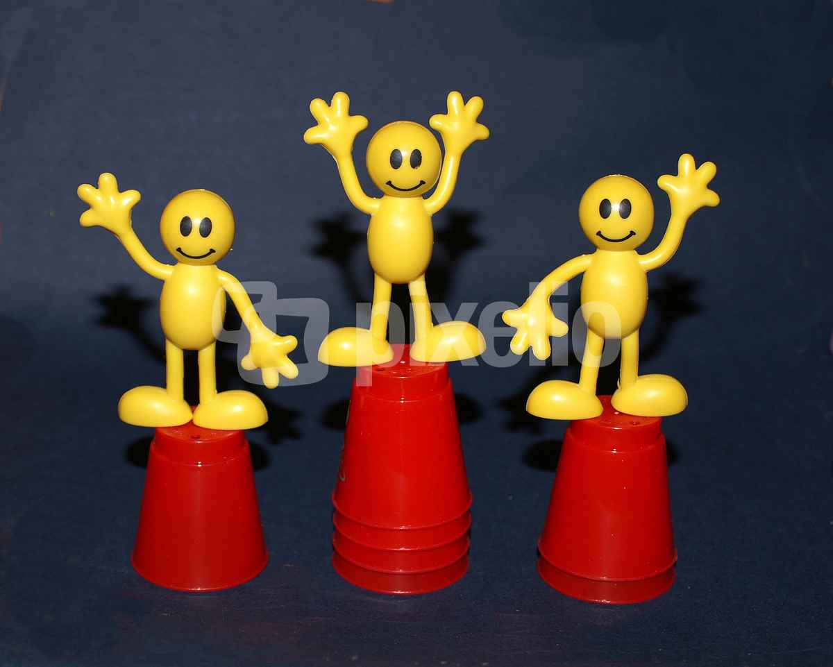 Plastikmännchen Siegerehrung