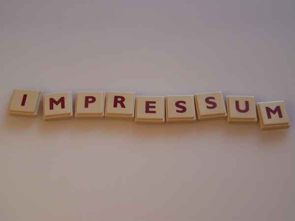 Wortbild Impressum