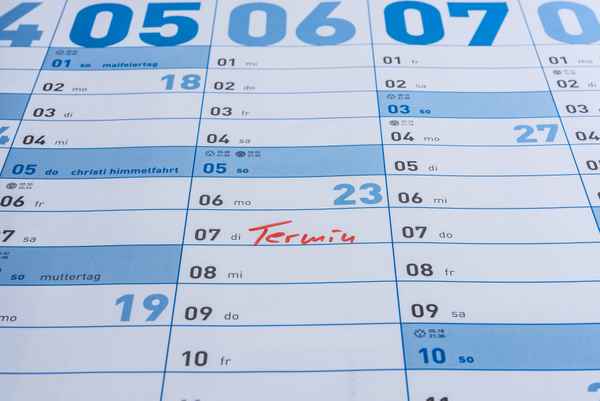Jahres Planung