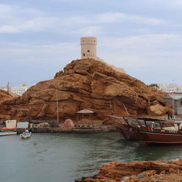 Oman -Schiffe bei Sur