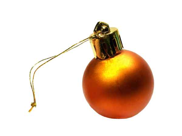 Weihnachtskugel gold