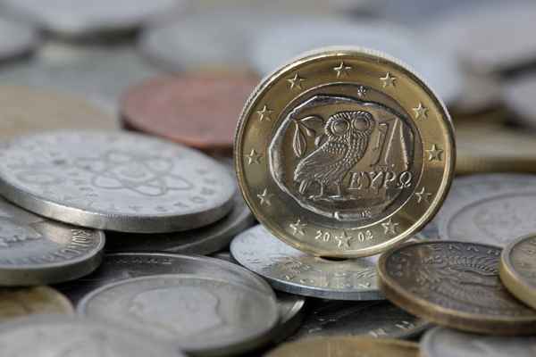 griechischer Euro auf Drachmen