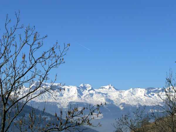 Schöne Aussicht von Nax aus