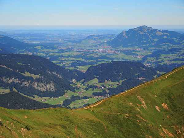 Blick vom Fellhorngipfel