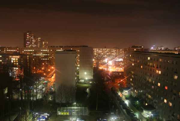 Berlin Friedrichshain bei Nacht