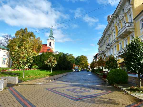 Strasse nähe Kurpark in Franzensbad