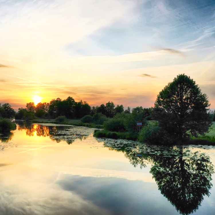 Sunset über dem Kirchdammgraben - Hamme