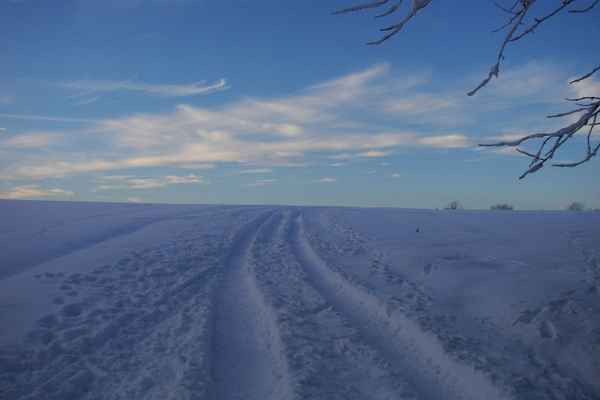 Winterabend im Bergischen Land