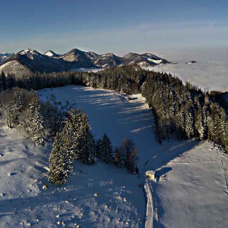 Drohnenpanorama Sternpark Hohe Dirn Nationalpark Kalkalpen