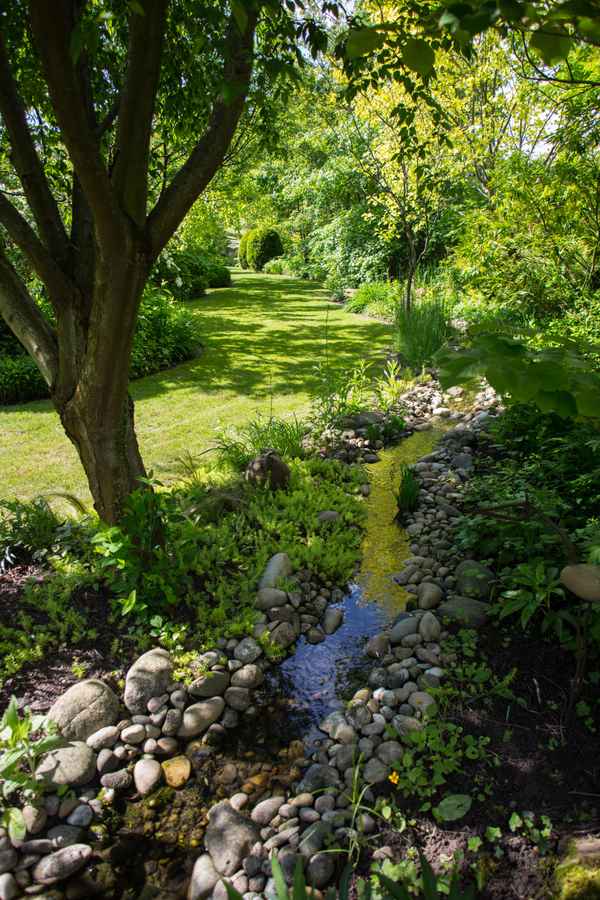 Grünanlage mit Bächlein