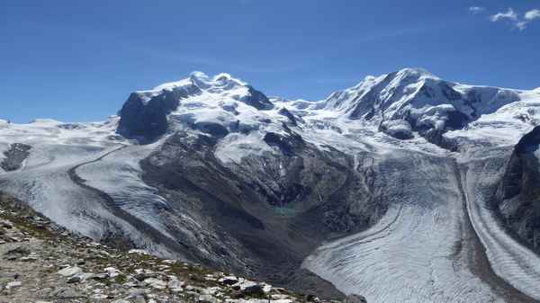 Monterosa-Gruppe mit Grenzgletscher