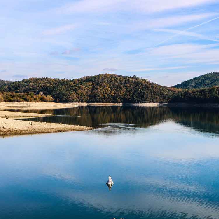 Herbstlicher See