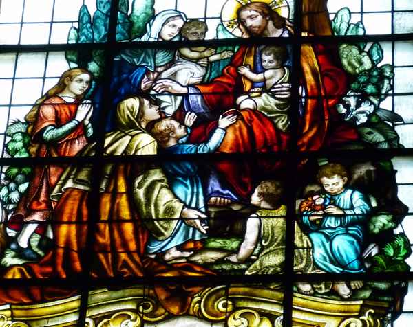 Jesus segnet die Kinder