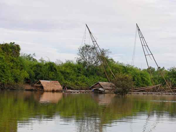 Floßfischer am Mekong (Thailand)