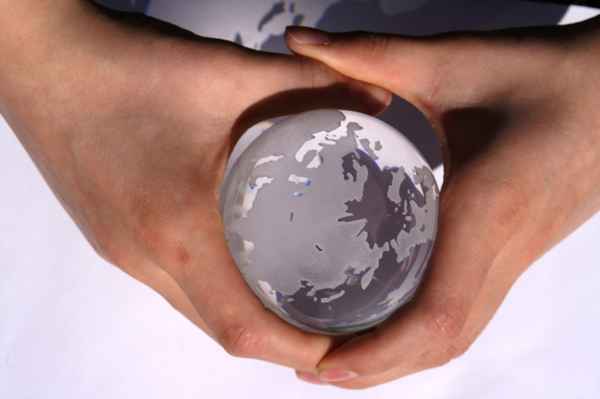 Glaskugel Erde 2