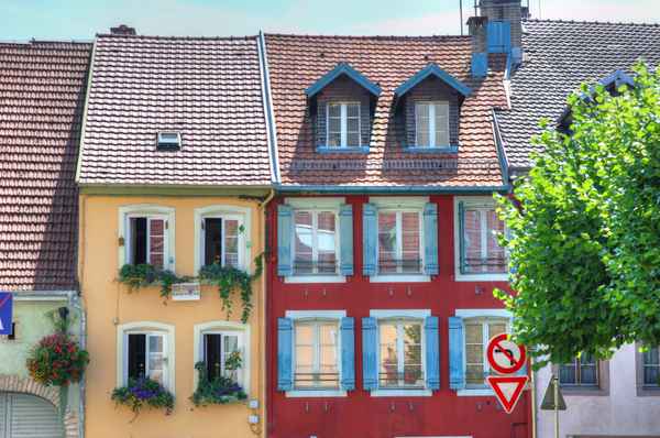 Fassaden in Montbeliard