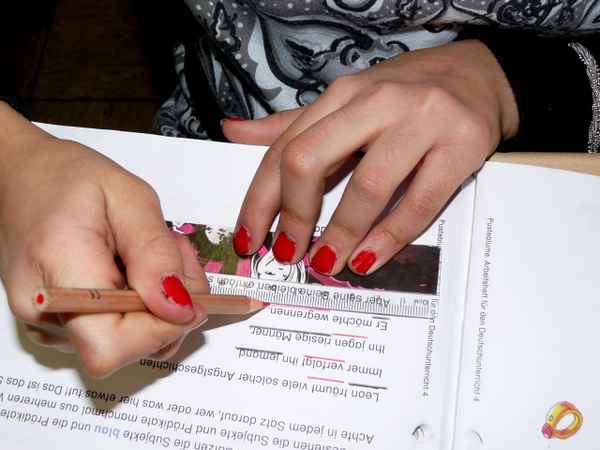 Früh schminkt sich ...