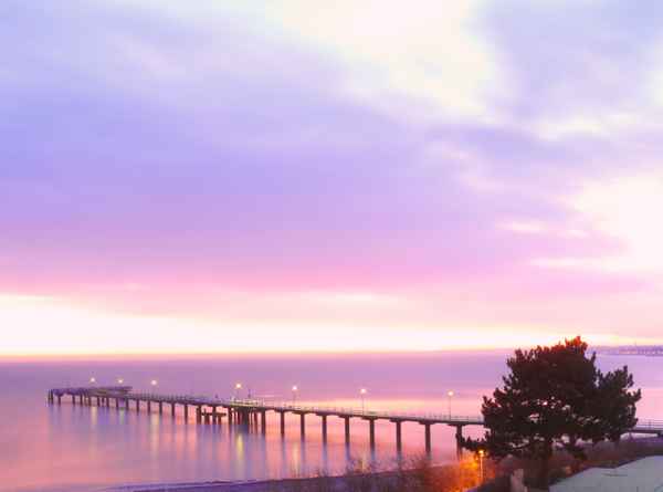 Sonnenaufgang am Meer (Timmendorferstrand)