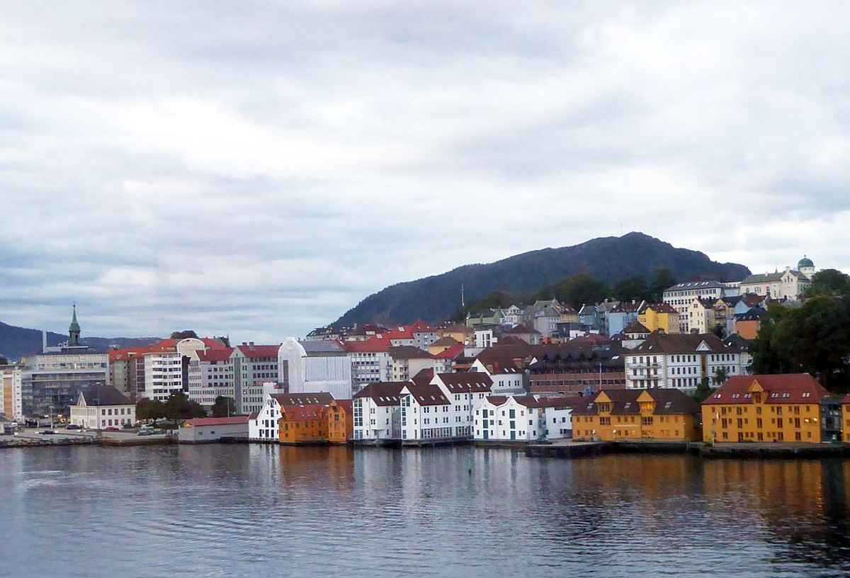 Blick auf Bergen