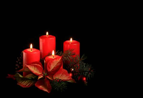 weihnachtlicher Kerzenschein