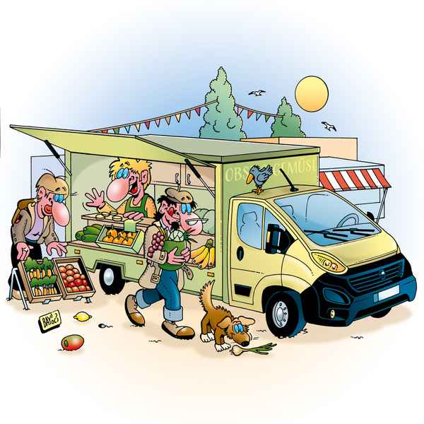 Auf dem Wochenmarkt