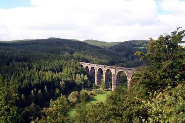 Hetzdorfer Eisenbahnviadukt von der Hetzdorfer Bastei