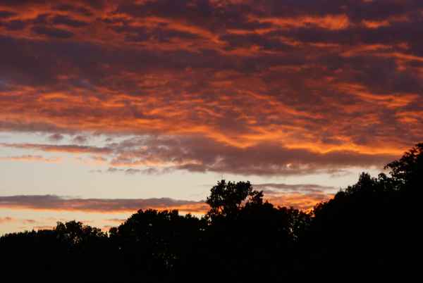 Glutroter Sonnenuntergang