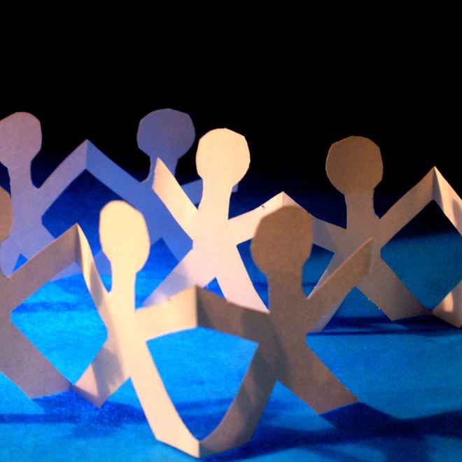 Papierkette - Gruppe