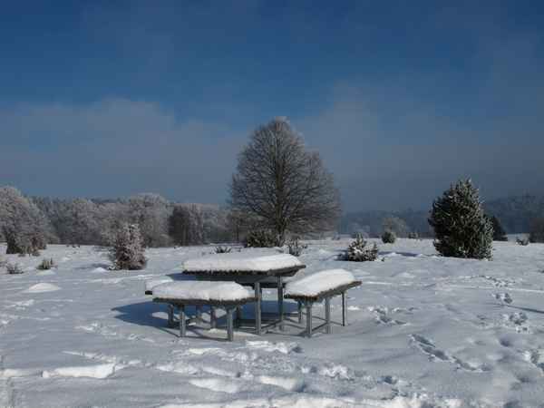 Winterlicher Vesperplatz