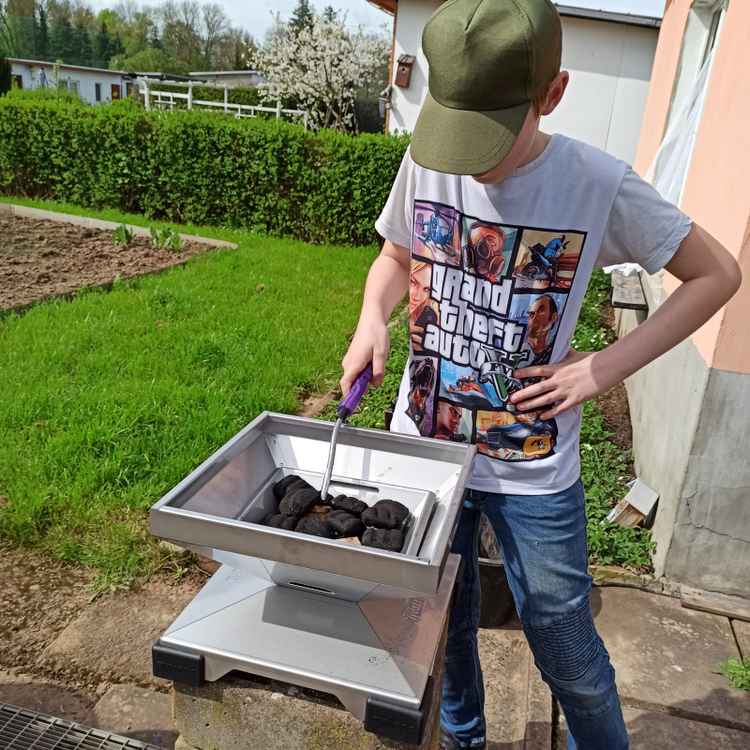 Der Grill ist an !