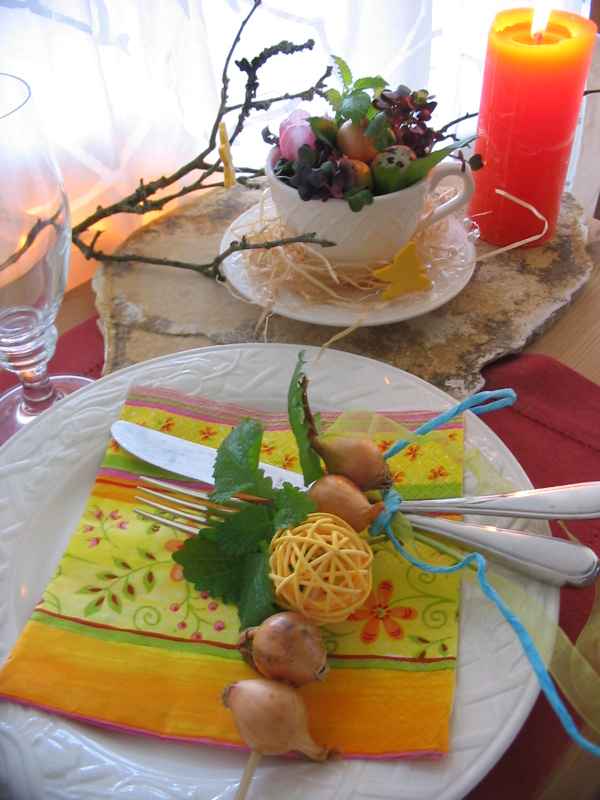 Tischdeko Frühling