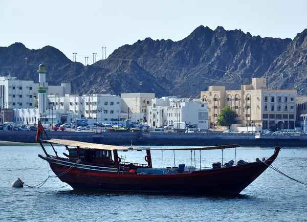 Dau im Hafen von Muskat