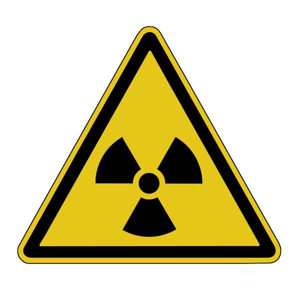 Warnschid: Radioaktivität!