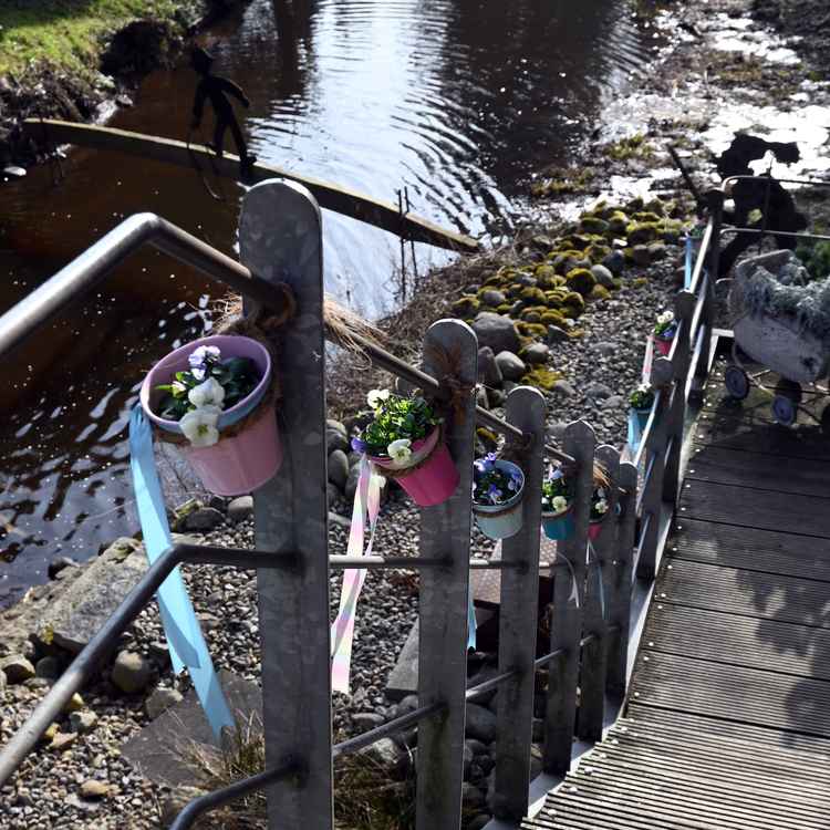 Treppe sch&ouml;n dekoriert