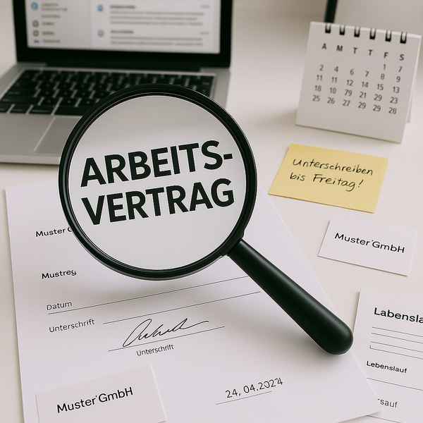 Arbeitsvertrag unter der Lupe