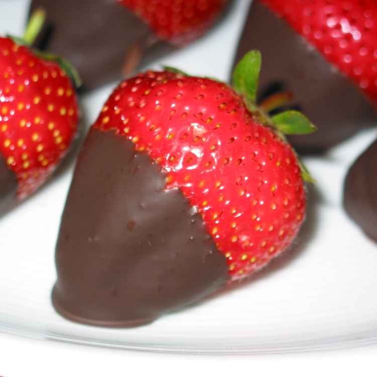 Erdbeeren mit Schokolade