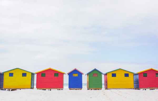 Strandhäuser in Muizenberg