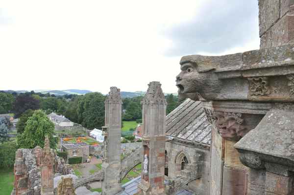 Wasserspeier an der Melrose Abbey
