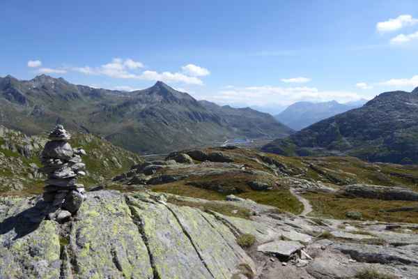 Pizzo Centrale über dem Gotthardpass