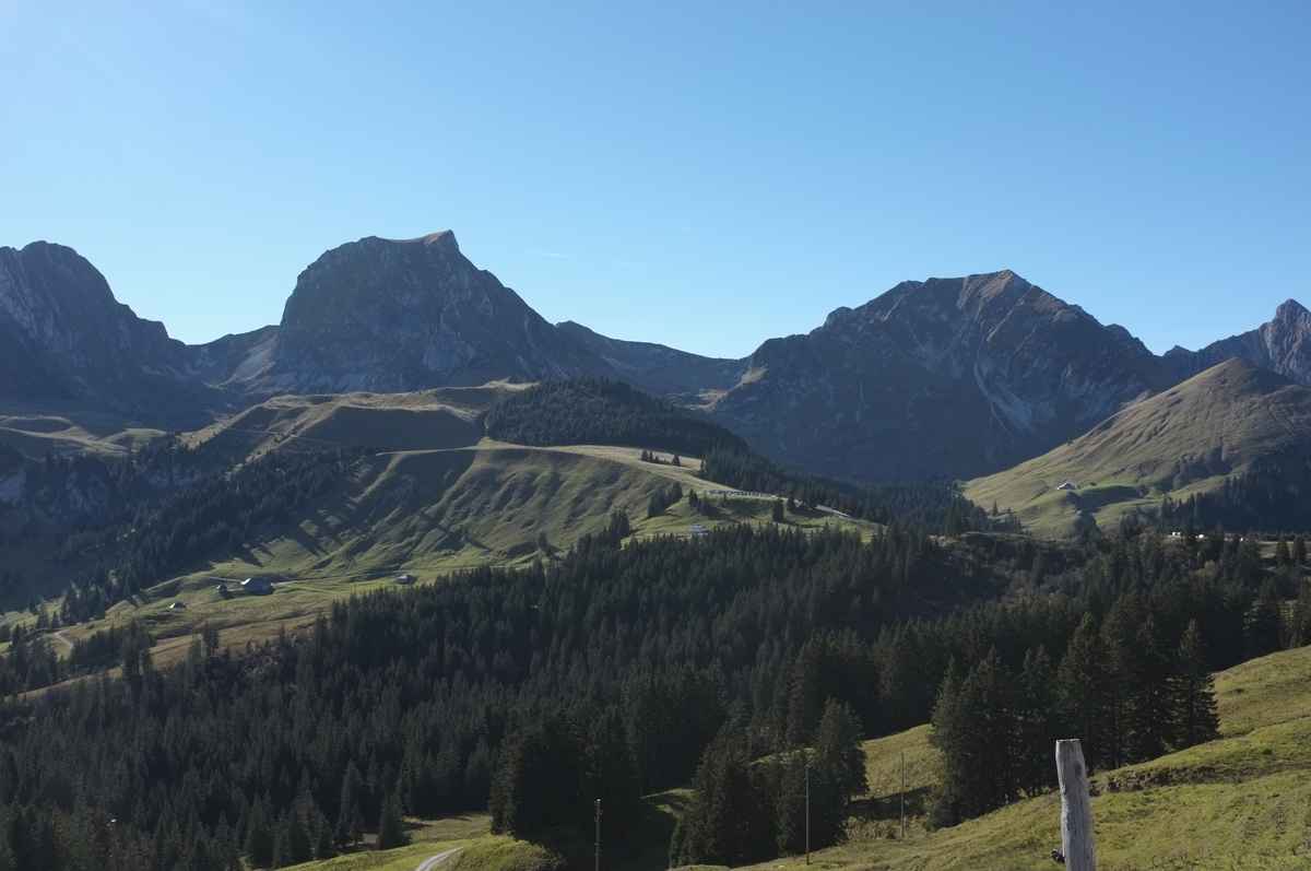 Die Gegend beim Gantrischgebiet