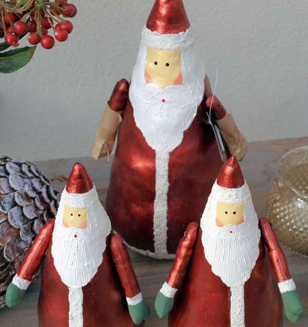 Drei Weihnachtsmänner - jobsharing