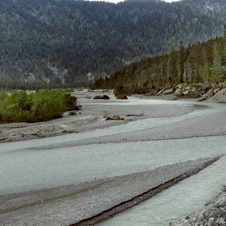 Mündung der Riss in die Isar