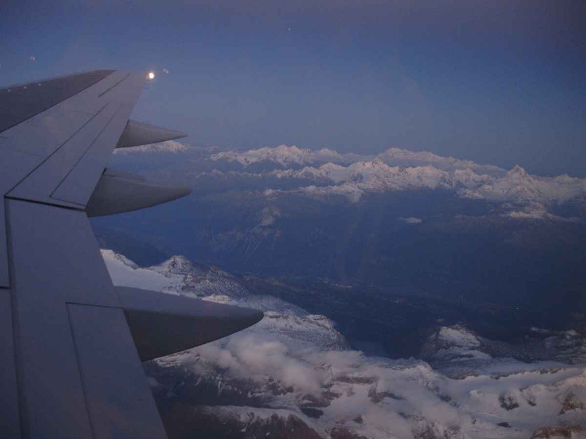 Flug über die Schweiz